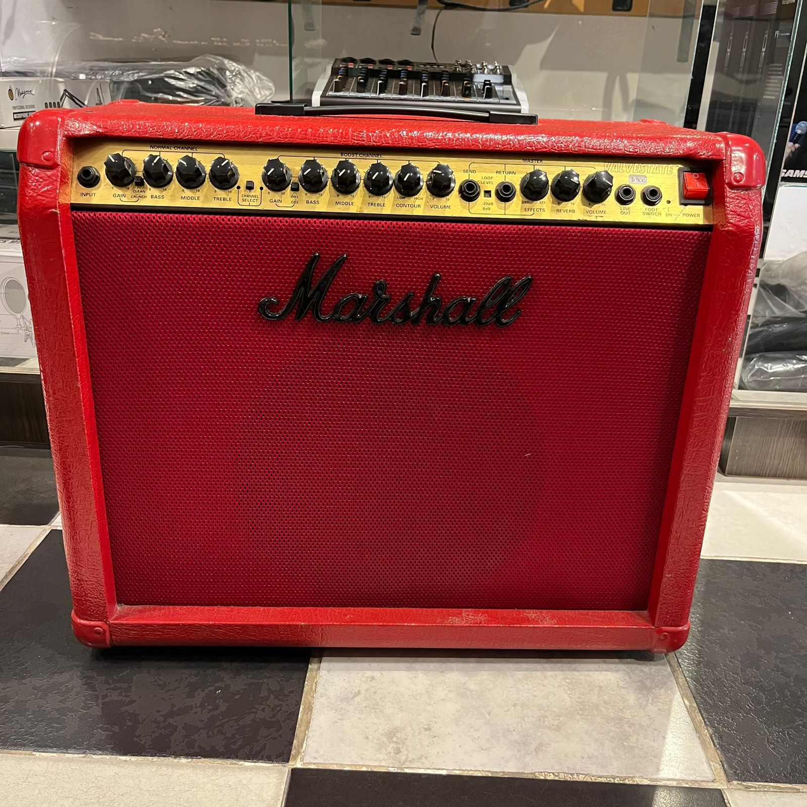 Amplificador De Guitarra Marshall Valvestate 8080 80w custom red(Usado) - Image 5
