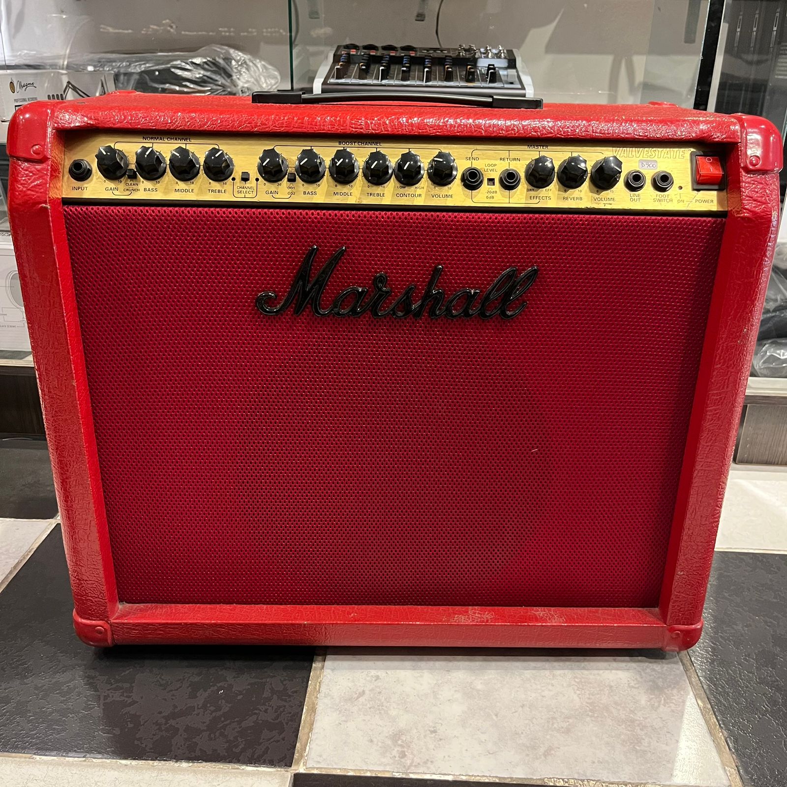 Amplificador De Guitarra Marshall Valvestate 8080 80w custom red(Usado) - Image 4