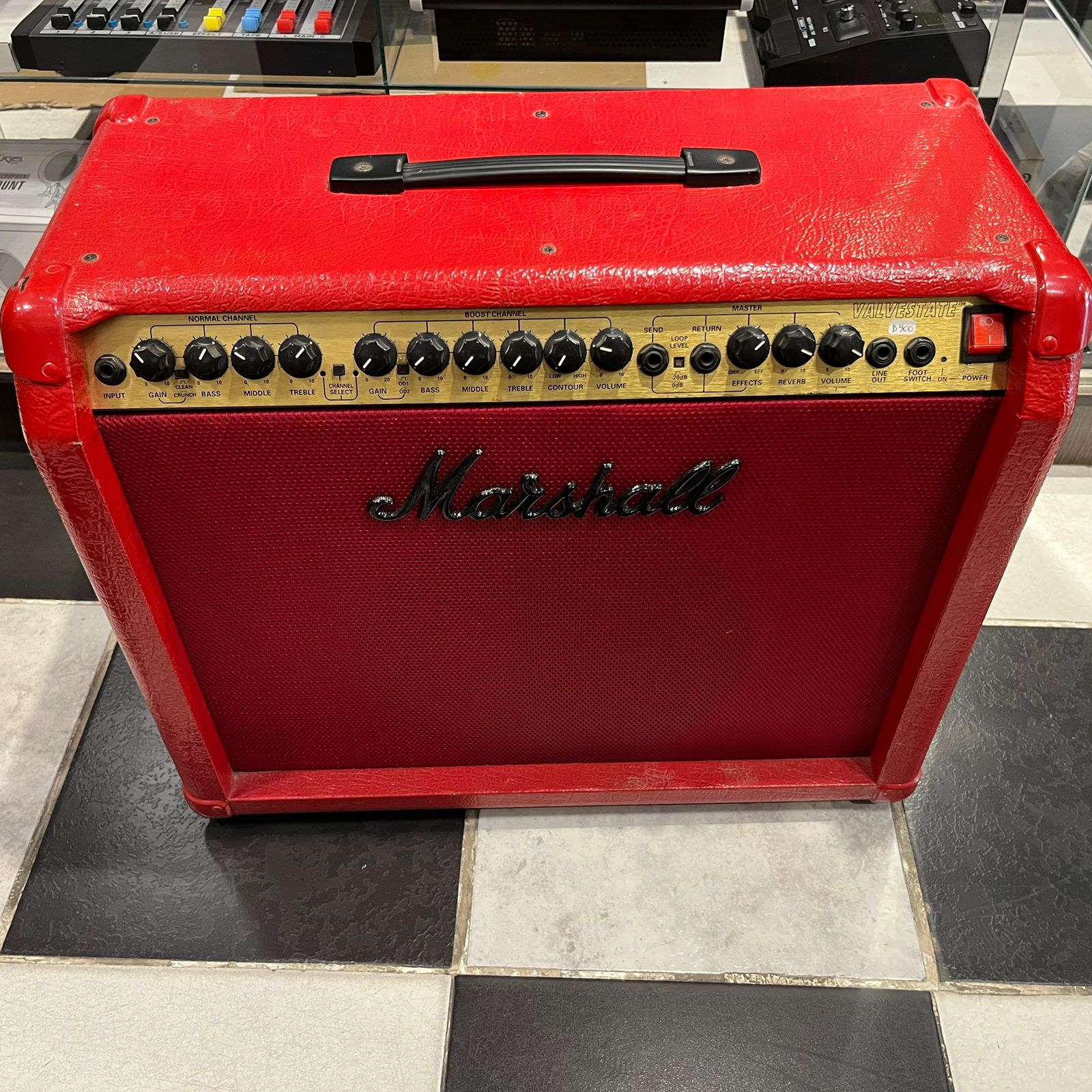 Amplificador De Guitarra Marshall Valvestate 8080 80w custom red(Usado) - Image 3